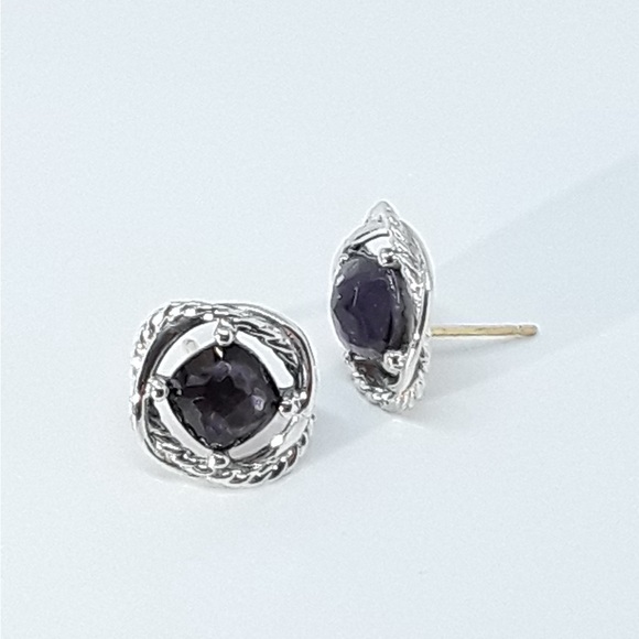 David Yurman black orchid infinity earrings - Picture 6 of 6